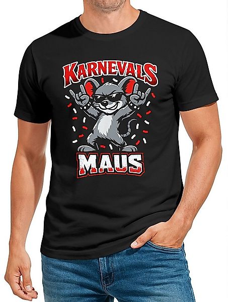 MoonWorks Print-Shirt Herren T-Shirt Karnevalsmaus Kostüm-Ersatz Verkleidun günstig online kaufen