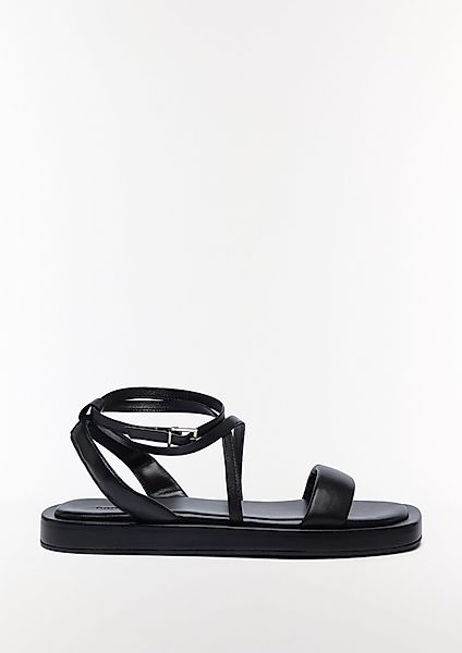 Comma Riemchensandalen aus Leder Sandale günstig online kaufen