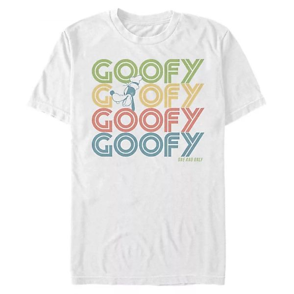 Disney - Micky Maus - Goofy Retro Stack - Männer T-Shirt günstig online kaufen