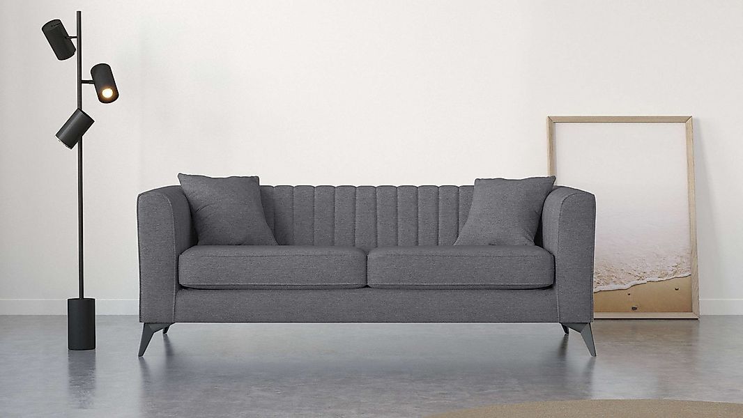 Places of Style 3-Sitzer "MATTHEW elegantes Designsofa, Maße B/T/H: 201/86/ günstig online kaufen