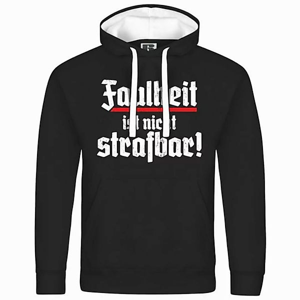 deinshirt Kapuzenpullover Herren Kapuzenpullover Faulheit ist nicht strafba günstig online kaufen