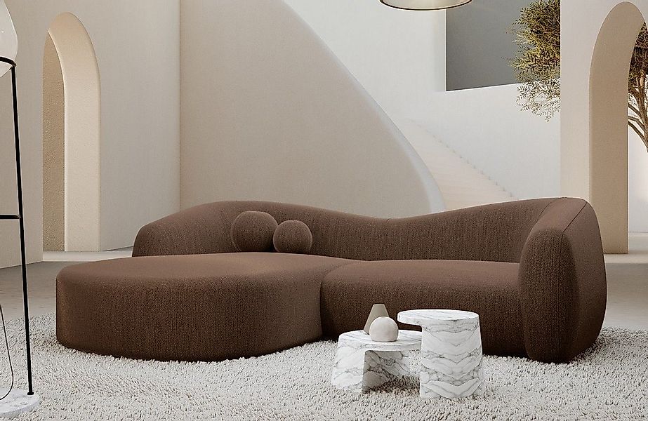 Sofa Dreams Ecksofa Sofa Loungesofa Polster Stoff Eckcouch Murcia L Form ku günstig online kaufen