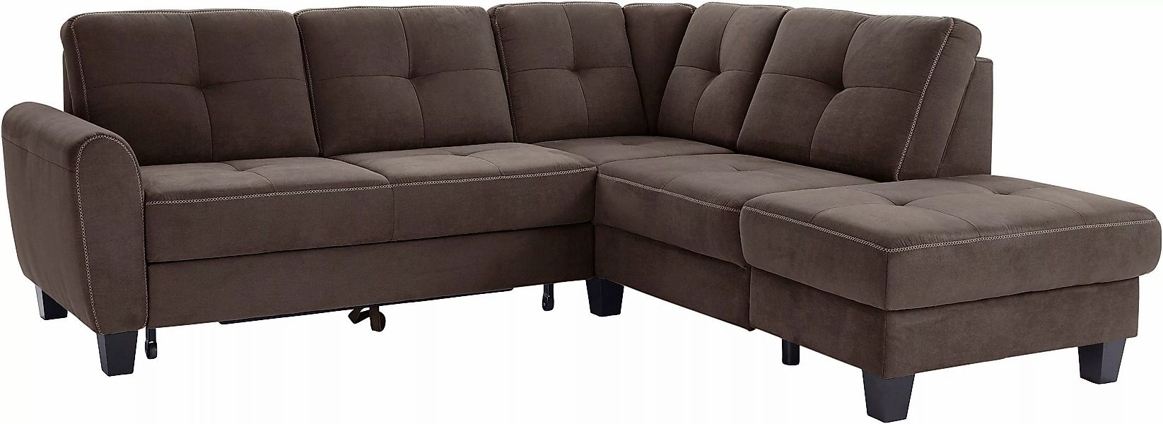 sit&more Ecksofa "Pablo L-Form", wahlweise mit Bettfunktion günstig online kaufen