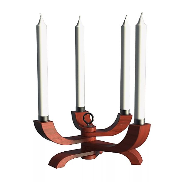 DesignHouseStockholm - Nordic Light Kerzenständer - rot/BxH 20.5x13cm günstig online kaufen