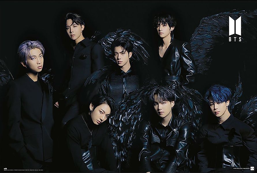 Grupo Erik Poster BTS Poster Black Wings 91,5 x 61 cm günstig online kaufen
