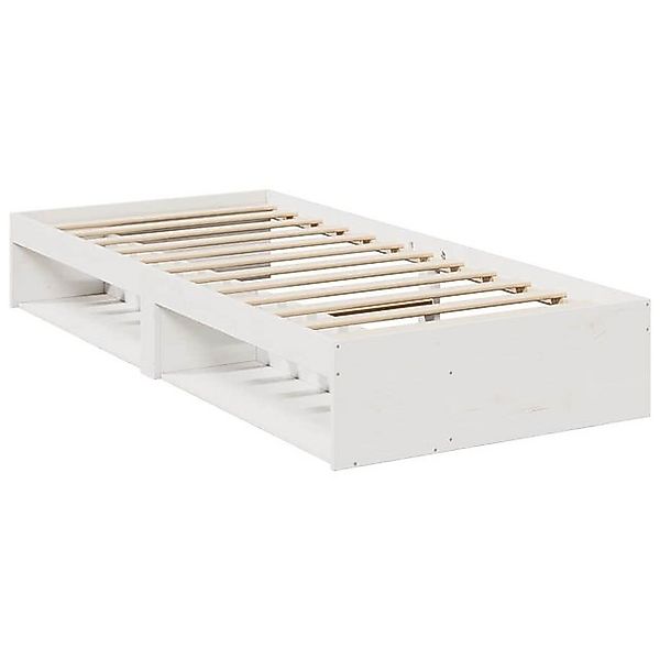 vidaXL Bett, Tagesbett ohne Matratze Weiß 90x190 cm Massivholz Kiefer günstig online kaufen