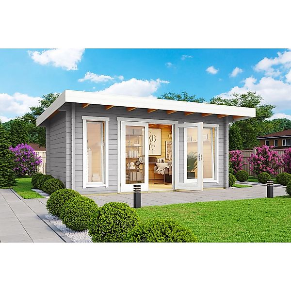 Lasita Gartenhaus Dorset 72 Lichtgrau 450 cm x 250 cm günstig online kaufen
