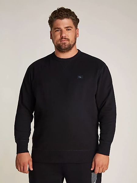 Calvin Klein Jeans Plus Sweatshirt "PLUS WOVEN LABEL CREW NECK", in großen günstig online kaufen