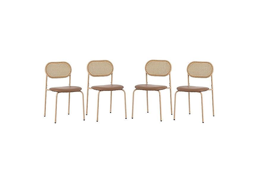 BlingBin Esszimmerstuhl Moderner, Einfacher Freizeitstuhl mit 4 Stützbeinen günstig online kaufen