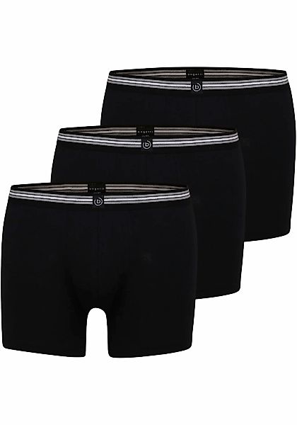 bugatti Boxershorts "Prag", (3er Pack), bequem, atmungsaktiv, Baumwollmix, günstig online kaufen