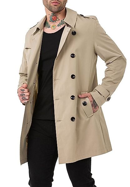 RedBridge Trenchcoat mit Gürtel und doppelreihigem Design Casual günstig online kaufen