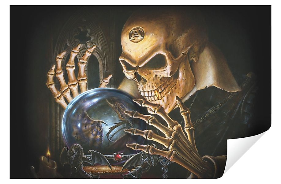 Wallarena Fototapete Totenkopf Schädel Gothic Alchemy günstig online kaufen