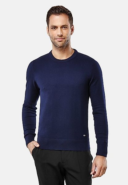 Vincenzo Boretti V-Ausschnitt-Pullover tailliert Round Neck günstig online kaufen