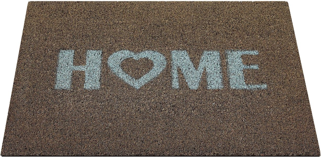 Andiamo Fußmatte Kokos Home Heart, rechteckig, günstig online kaufen