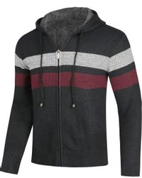 Allthemen Cardigan Herren Strickjacke mit Kapuze günstig online kaufen