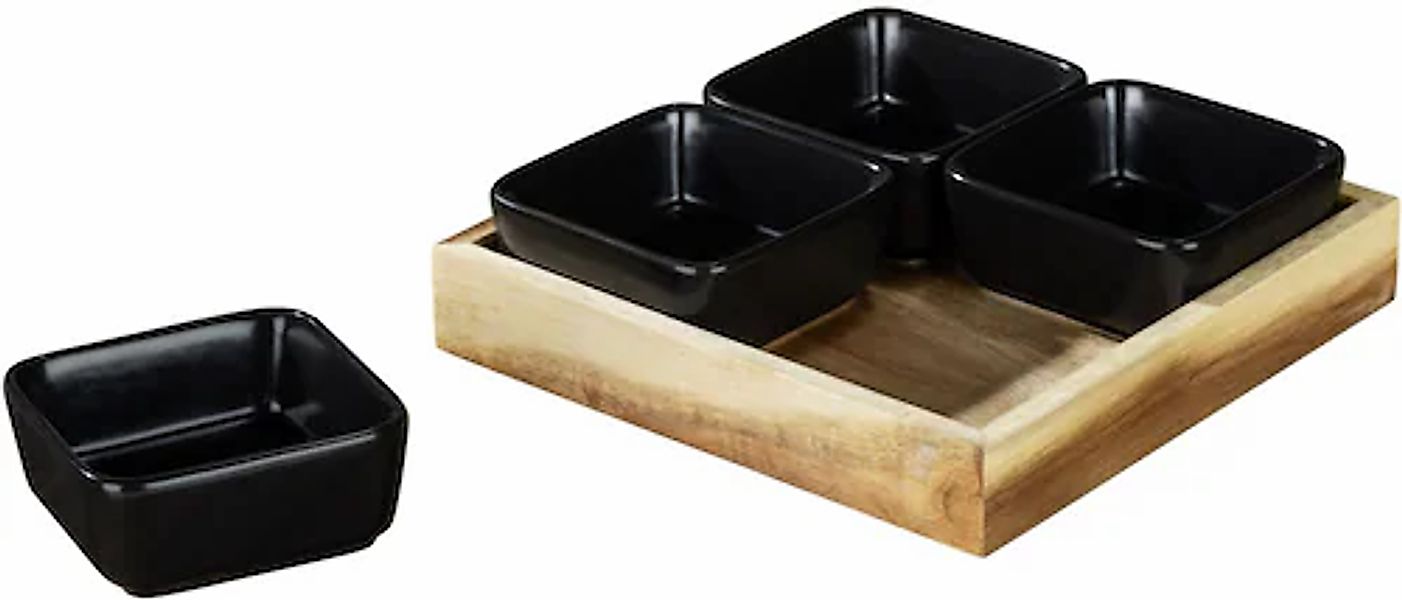 WENKO Dipschale »Modell Elo« 5 tlg. aus Massivholz günstig online kaufen