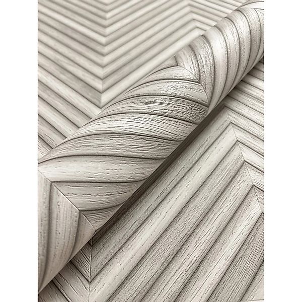 Newroom Vliestapete Yasha Grey Holz Modern FSC® günstig online kaufen