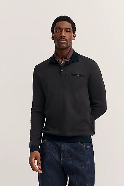 bugatti Langarm-Poloshirt "Modern Fit", mit Brusttasche günstig online kaufen