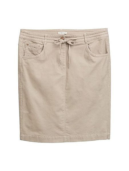 TOM TAILOR Sommerrock Cord-Rock im Five-Pocket-Style Kordelzug am Bund für günstig online kaufen
