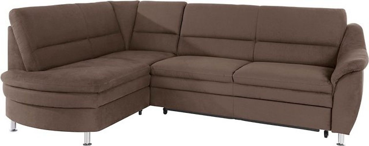 Places of Style Ecksofa "Cardoso L-Form", Federkern, wahlweise mit Bett, Sc günstig online kaufen