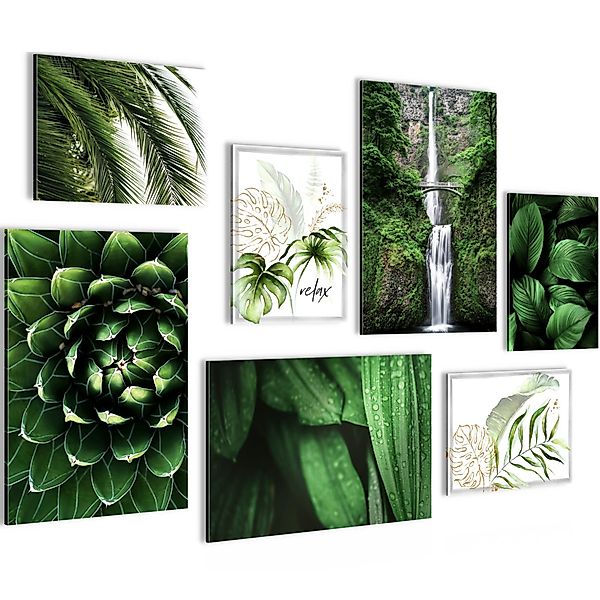 Novart Wandbild Wald Hirsch KOMPLETT AUFHÄNGFERTIG günstig online kaufen