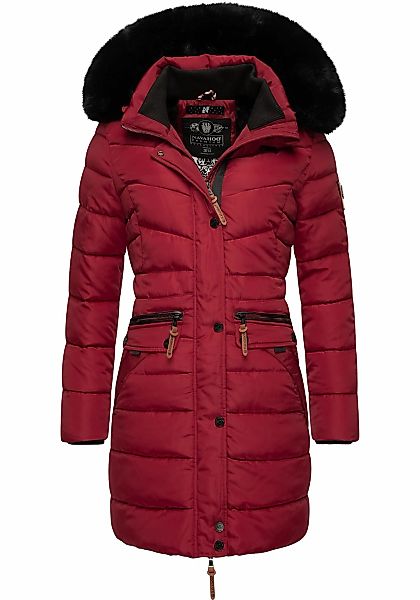 Navahoo Steppmantel "Paula", stylischer Winter Parka m. edlem Fellimitat günstig online kaufen