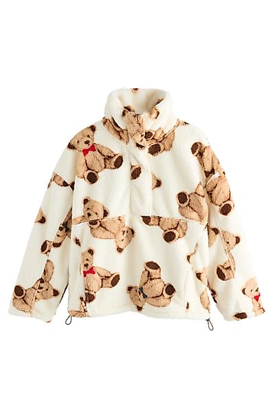 Next Fleecejacke Borg-Fleece mit halben Reißverschluss günstig online kaufen