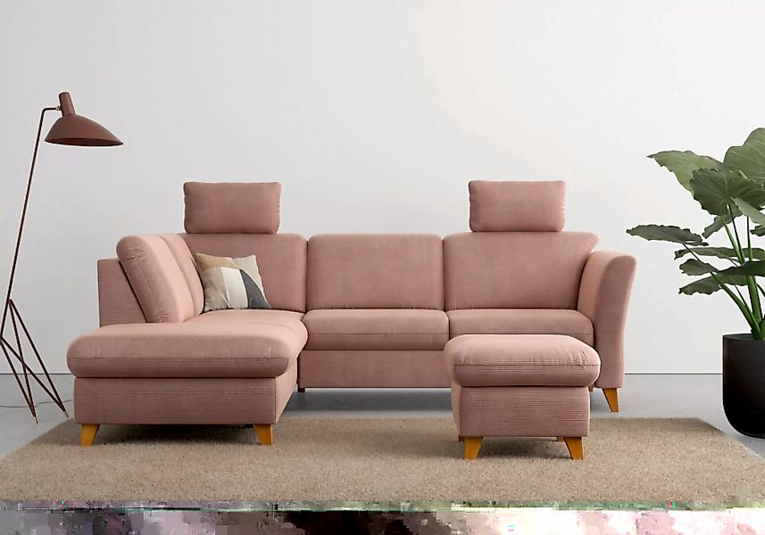 Home affaire Ecksofa "Trelleborg L-Form", wahlweise mit Bettfunktion und Be günstig online kaufen