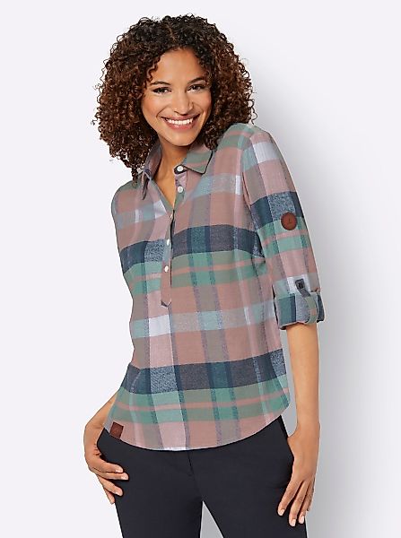 Witt Klassische Bluse Flanell-Bluse günstig online kaufen