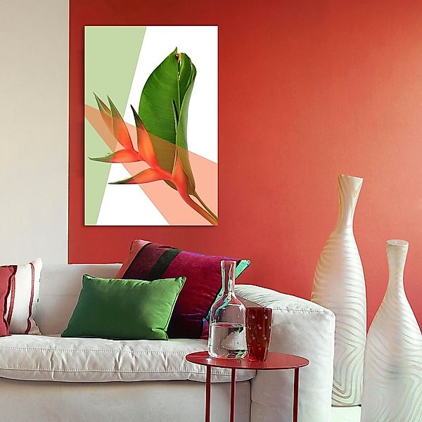 queence Acrylglasbild "Blätter", Pflanzen-Pflanzenbilder-Kunst-Blätter-Blät günstig online kaufen