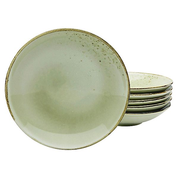CreaTable Suppenteller NATURE COLLECTION sand Steinzeug D: ca. 22 cm günstig online kaufen