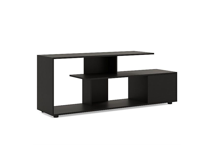 COSTWAY TV-Schrank bis zu 55 Zoll, mit Ablageflächen & Schrank, 152x38x58,5 günstig online kaufen