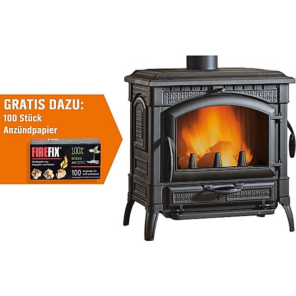 Firefix Isotta Kaminofen Gusseisen Schwarz 11,9 kW günstig online kaufen