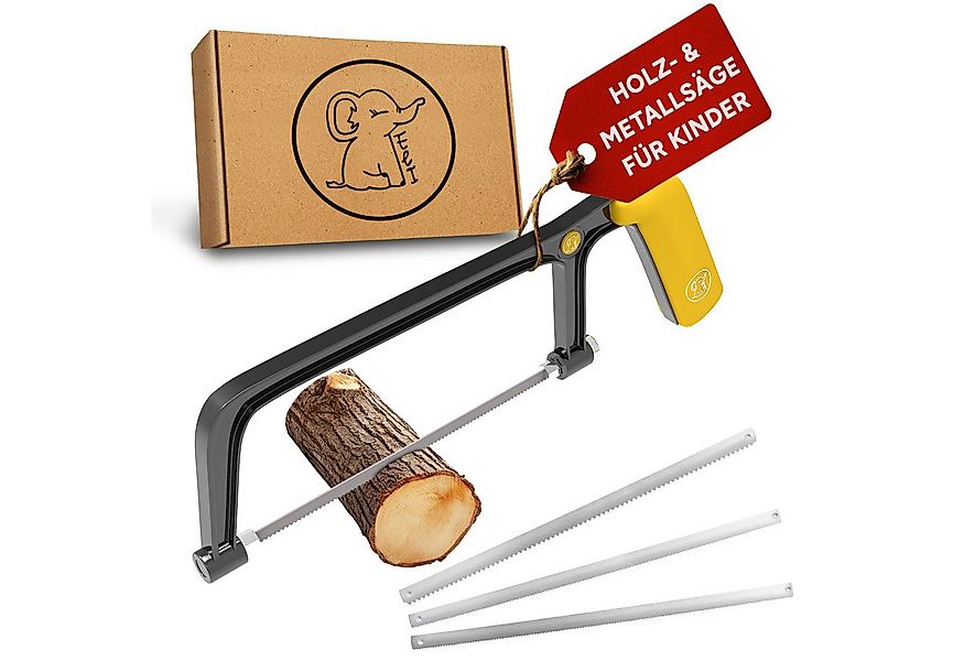 Eli Handsäge Kindersäge ab 6 Jahre inkl. 4 Sägeblätter für Holz und Metall günstig online kaufen