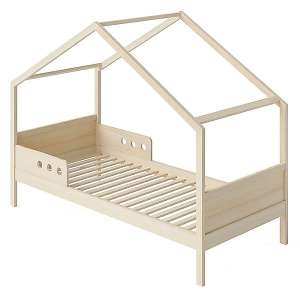 Bellabino Hausbett Bela (Kinderbett 90x200 cm, natur unbehandelt mit Matrat günstig online kaufen