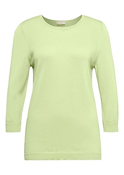 GOLDNER 3/4 Arm-Pullover "Kurzgröße Sommer-Strickpullover, Ajourmuster" Ohn günstig online kaufen