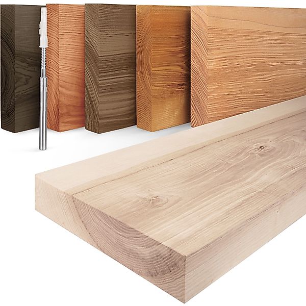 LAMO Manufaktur Wandregal Holz Gerade, Regal günstig online kaufen