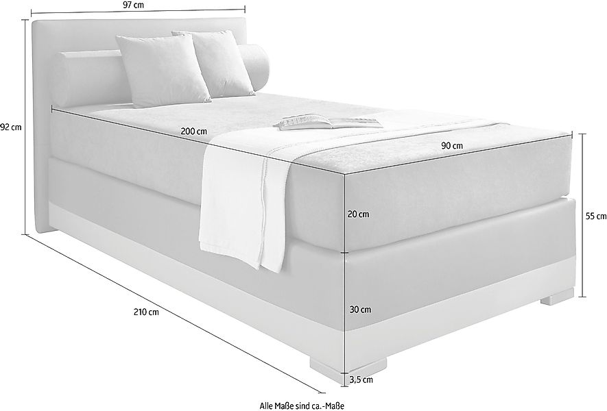 Maintal Boxspringbett Lago, in 3 verschiedenen günstig online kaufen
