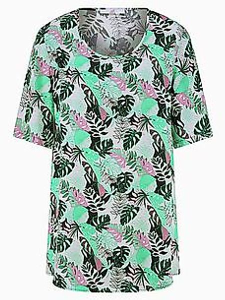 Bluse Rundhals-Ausschnitt Emilia Lay weiss günstig online kaufen