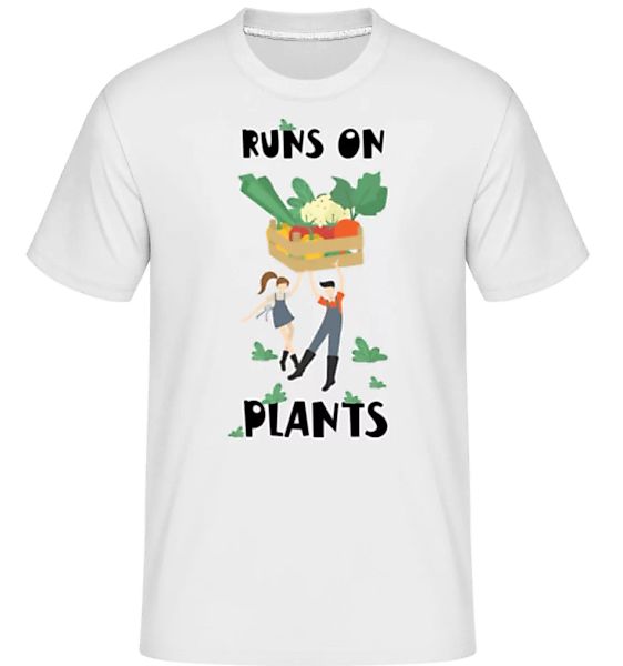Runs On Plants · Shirtinator Männer T-Shirt günstig online kaufen