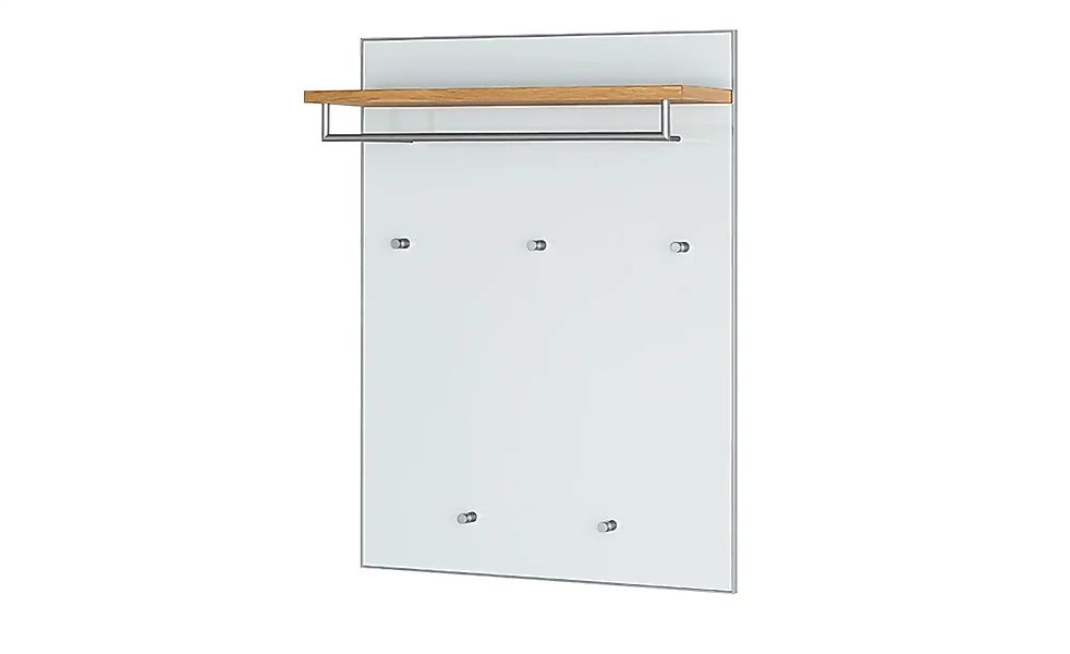 Garderobenpaneel  Duna ¦ weiß ¦ Glas,Holzwerkstoff ¦ Maße (cm): B: 80 H: 10 günstig online kaufen