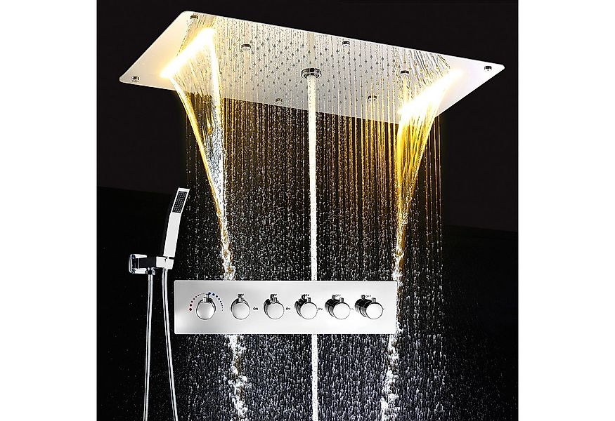 Oihpaw Duschsystem mit thermostat Multifunktionales Regendusche, 1 tlg., mi günstig online kaufen