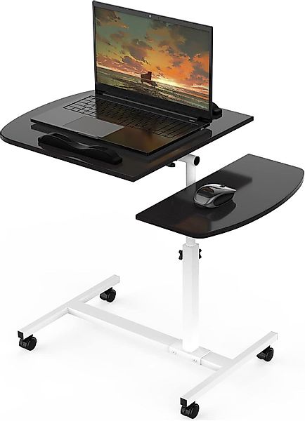 JEOBEST Computertisch Laptoptisch auf Rollen, Beistelltisch günstig online kaufen