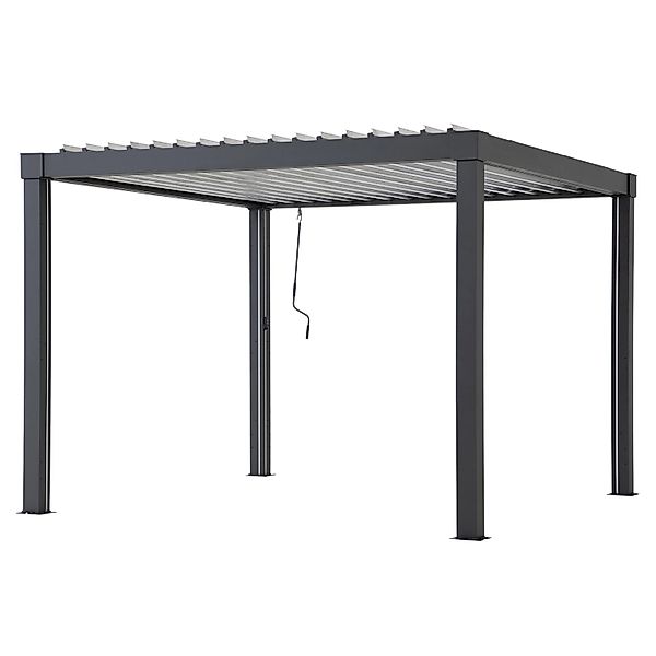 Sunjoy Multi-Pergola Matterhorn 306 cm x 306 cm Anthrazit günstig online kaufen