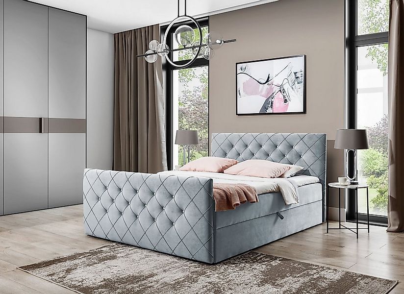 yourhouse24 Boxspringbett MALAGA Hotelbett mit zwei Bettkasten kontinentale günstig online kaufen