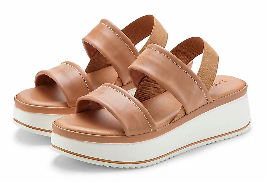 LASCANA Plateausandaletten "Sommerschuh, Sandale, Sandalette, offener Schuh günstig online kaufen