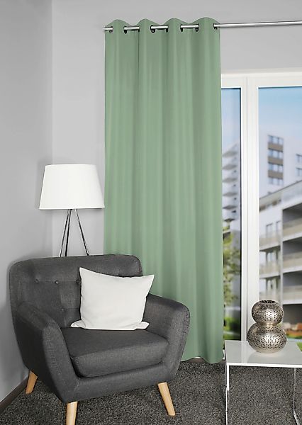 Home Basics Vorhang "ATLANTIK" Ösen 1 Stk. tlg. Ösenschal Uni ATLANTIK günstig online kaufen