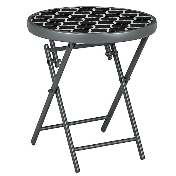 Outsunny Gartentisch Beistelltisch klappbar Klapptisch Outdoor günstig online kaufen