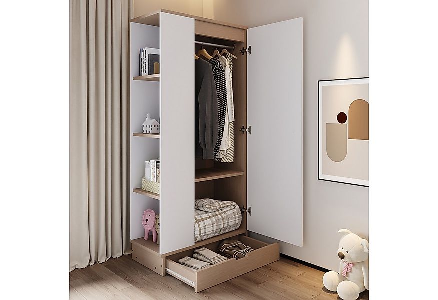 Flieks Kleiderschrank Eintür-Design Kleiderschrank 70x40x170cm mit günstig online kaufen