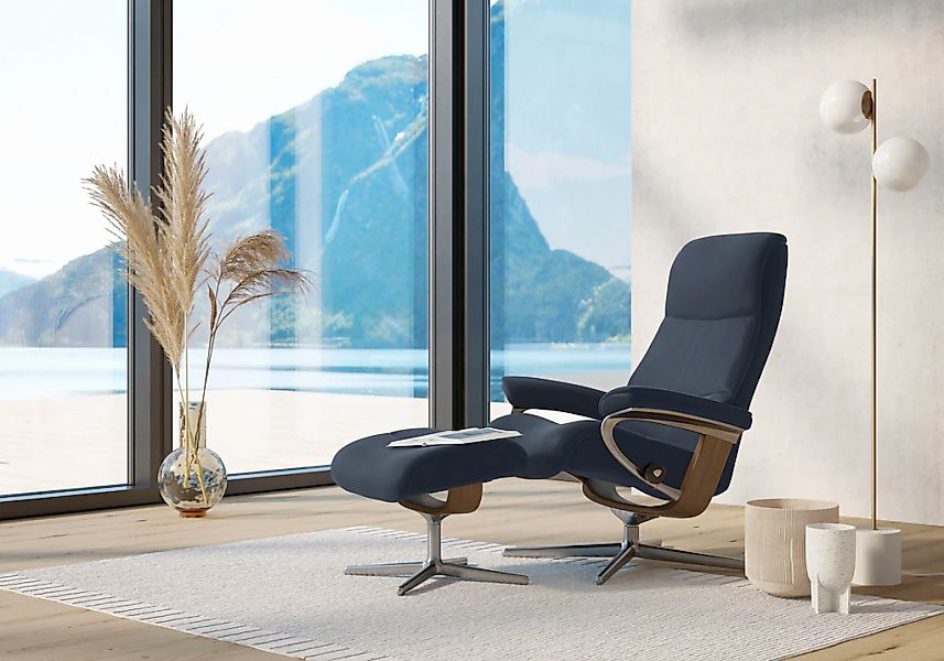 Stressless "View" mit Cross Base, Größe S, M & L, Holzakzent Eiche günstig online kaufen